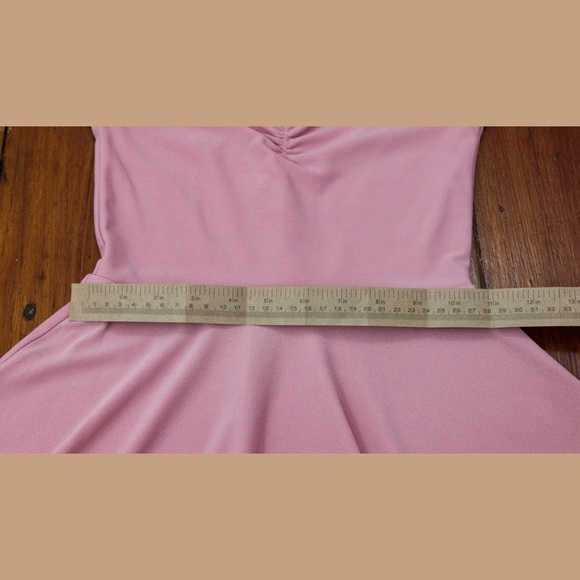 Pink Sweetheart Neck Mini Dress - Picture 7 of 8